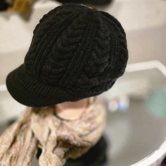Nine West Black Knit Hat - Picture 2 of 3